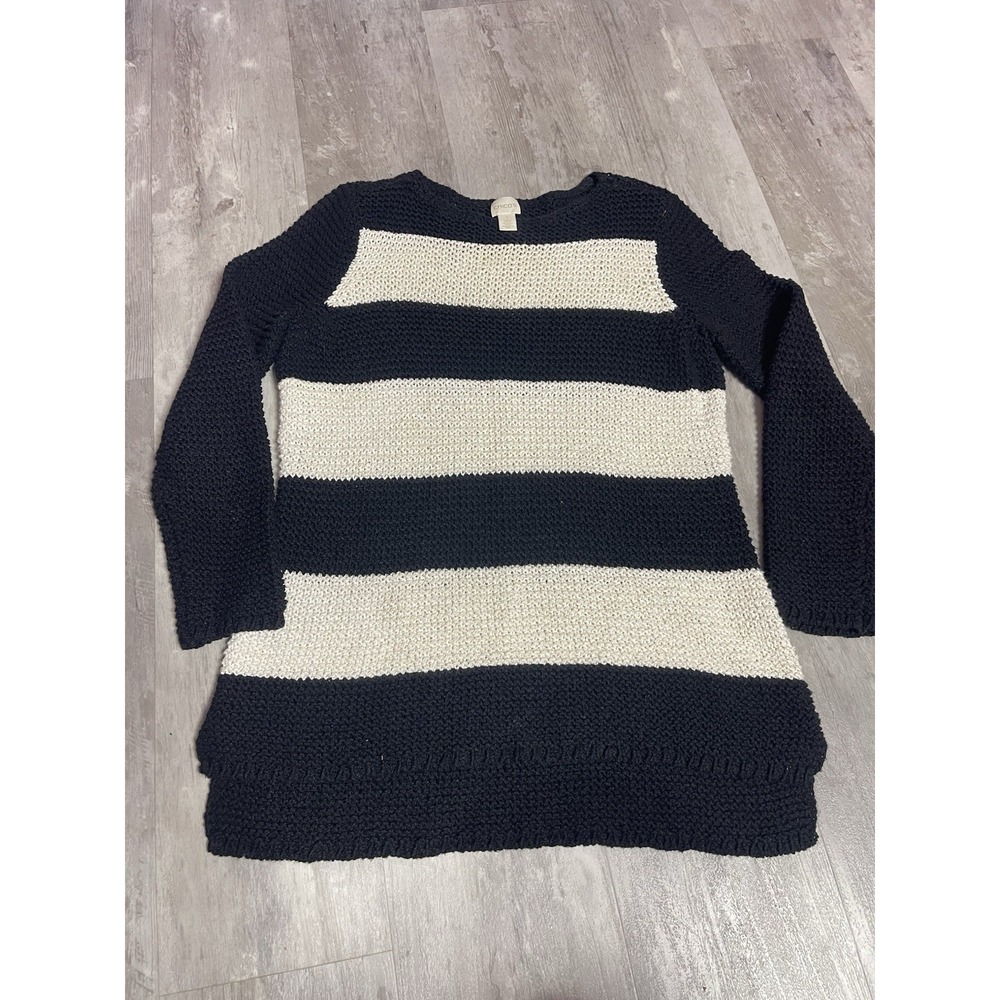 Chico's Tunic Sweater Women's Size M Soft Knit Classic Fit Oversized E0110